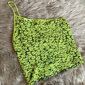 Urban Outfitters Strappy Cheetah Print Crop Top